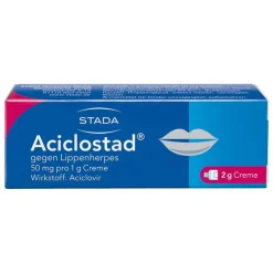 Aciclostad Creme gegen Lippenherpes, 2 g