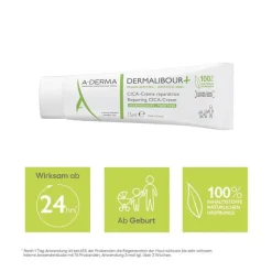 A-Derma Dermalibour + Cica reparierende Creme, 15 ml
