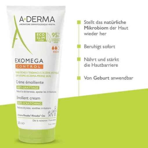 A-Derma Exomega Control Creme rückfettend, 200 ml