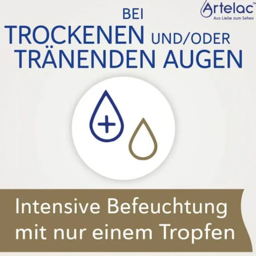 Artelac Complete EDO Augentropfen bei trockenen Augen, 10X0.5 ml