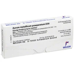 Aurum metallicum Präparat D 30 Ampullen, 8 St