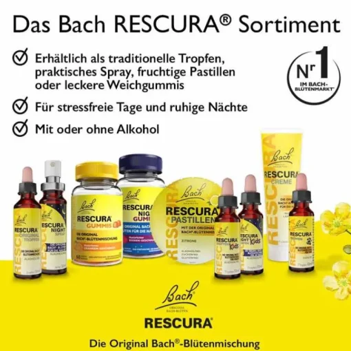 Bachblüten Original Rescura Night Tropfen alkoholfrei, 10 ml