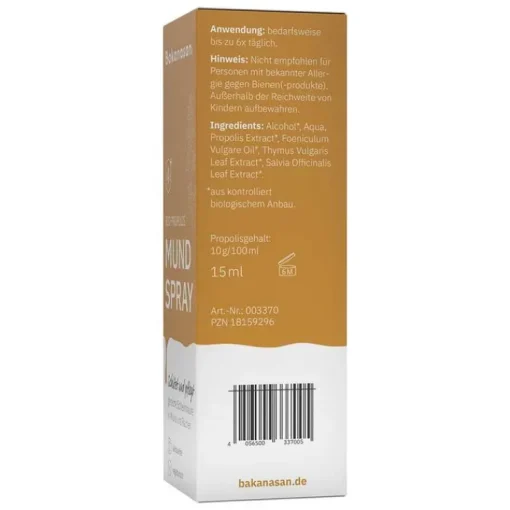 Bakanasan Bio Propolis Mundspray, 15 ml