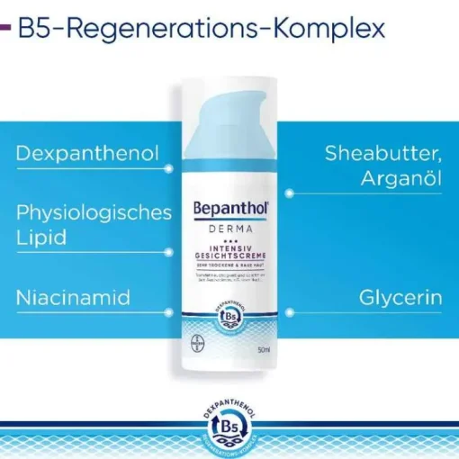 Bepanthol Derma Intensiv Gesichtscreme, 1X50 ml