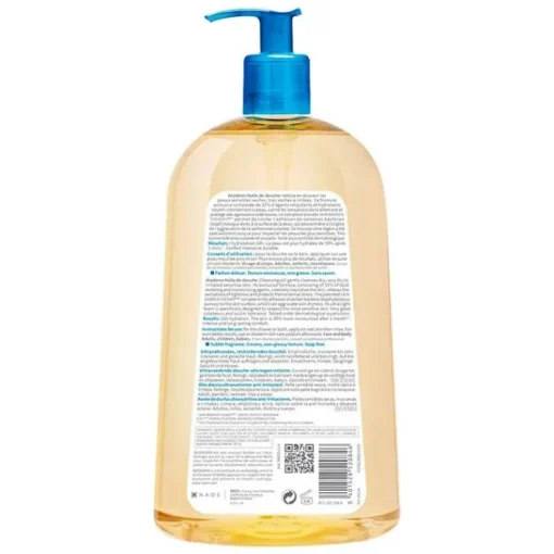 Bioderma Atoderm Huile de Douche für trockene, zu Neurodermitis und Ekzemen neigende Haut, 1 l