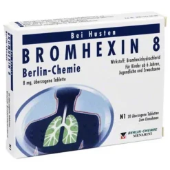 Bromhexin 8 Berlin Chemie überzogene Tabletten, 20 St