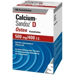 Calcium Sandoz D Osteo Kautabletten, 100 St