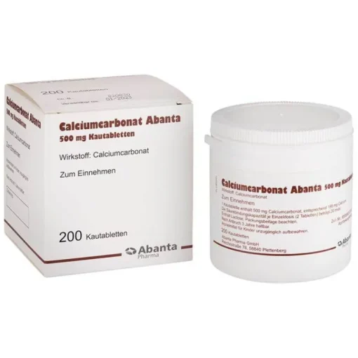 Calciumcarbonat Abanta 500 mg Kautabletten, 200 St