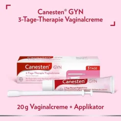 Canesten GYN 3-Tage-Therapie Vaginalcreme bei Scheidenpilz, 20 g