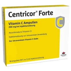 Centricor® Forte Vitamin C Ampullen 200 mg/ml Injektionslösung , 5X5 ml
