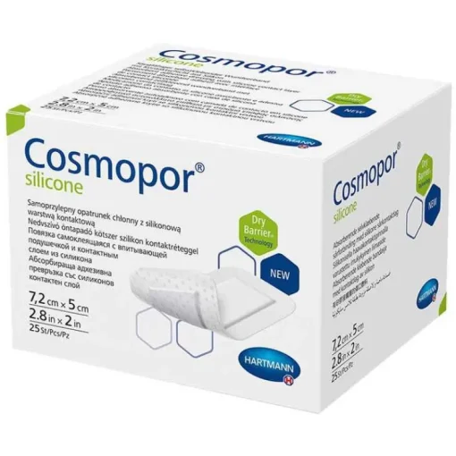 Cosmopor® silicone Wundverband 5x7,2 cm, 25 St