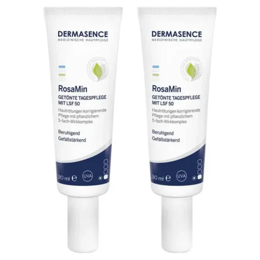 Dermasence Rosamin getönte Tagespflege LSF 50 Creme, 2x30 ml