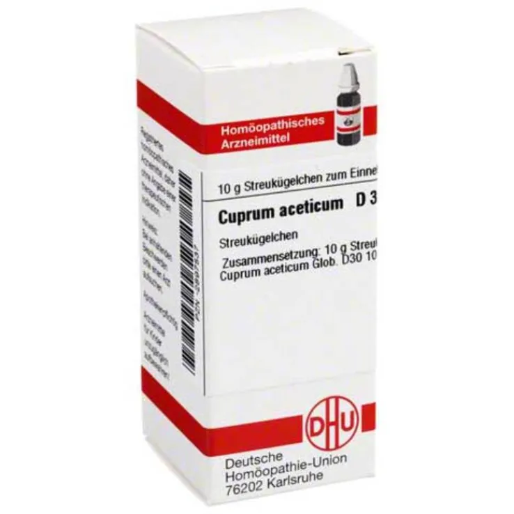DHU Cuprum aceticum D 30 Globuli, 10 g