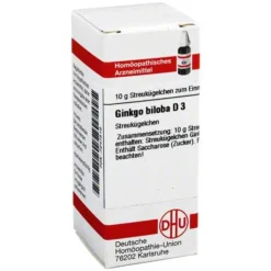 DHU Ginkgo biloba D 3 Globuli, 10 g