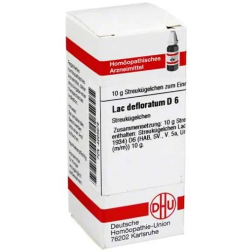 DHU Lac defloratum D 6 Globuli, 10 g