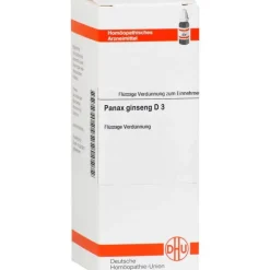 DHU Panax Ginseng D 3 Dilution, 20 ml