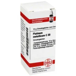 DHU Platinum metallicum C 30 Globuli, 10 g