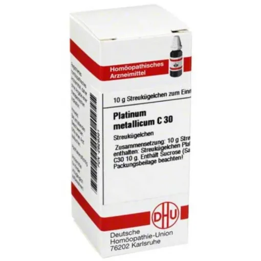 DHU Platinum metallicum C 30 Globuli, 10 g