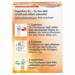 Doppelherz B12 + D3 Duo Aktiv Trinkampullen, 8 St