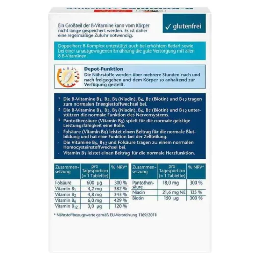 Doppelherz B-Komplex + Folsäure Tabletten, 150 St