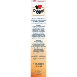 Doppelherz Cranberry+Kürbis Kapseln, 60 St