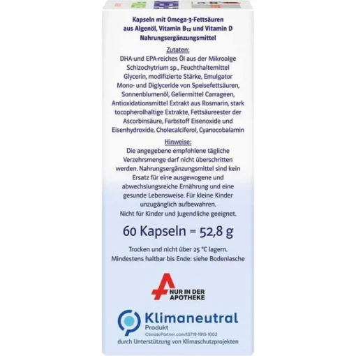 Doppelherz Omega-3 pflanzlich system Kapseln, 60 St
