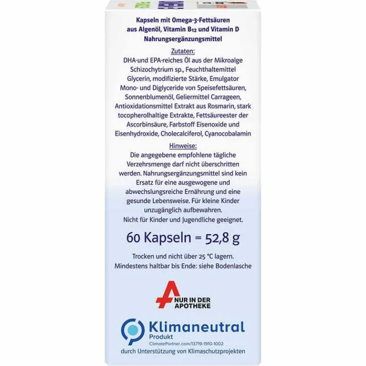Doppelherz Omega-3 pflanzlich system Kapseln, 60 St