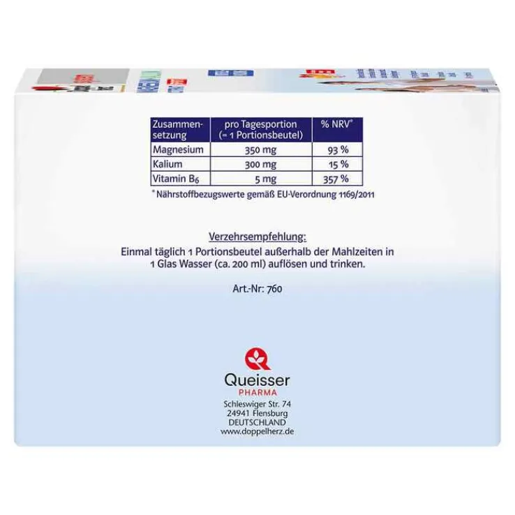 Doppelherz system Magnesium+Kalium Citrat Granulat, 40 St