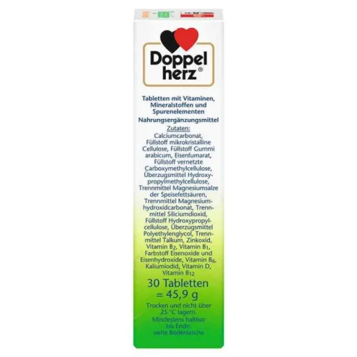 Doppelherz Vegetarier Vitamine+Mineralstoffe Tabletten, 30 St