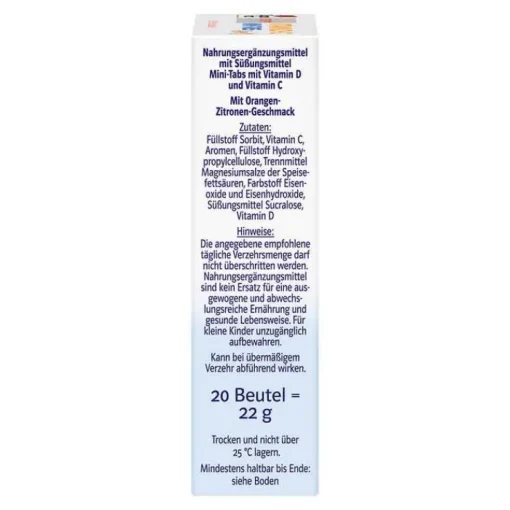 Doppelherz Vitamin D + C Mini-Tabs family system, 20 St