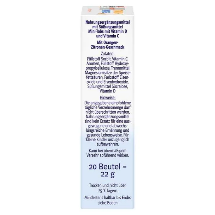 Doppelherz Vitamin D + C Mini-Tabs family system, 20 St