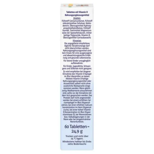 Doppelherz Vitamin D3 7000 I.E. pflanzlich sys.TAB, 60 St