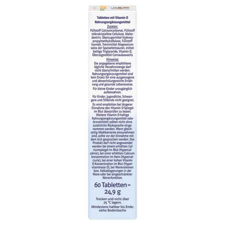 Doppelherz Vitamin D3 7000 I.E. pflanzlich sys.TAB, 60 St