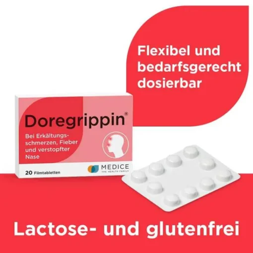 Doregrippin bei Erkältungssymptomen, 20 St