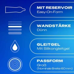 Durex Gefühlsecht XXL Kondome, 10 St
