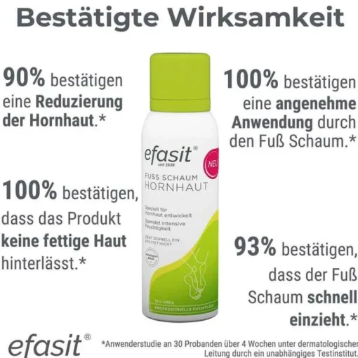 Efasit Fuß Schaum Hornhaut, 125 ml