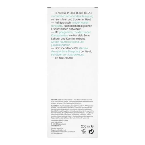 Eubos Sensitive Duschöl F, 200 ml