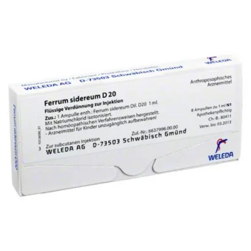 Ferrum sidereum D 20 Ampullen, 8X1 ml