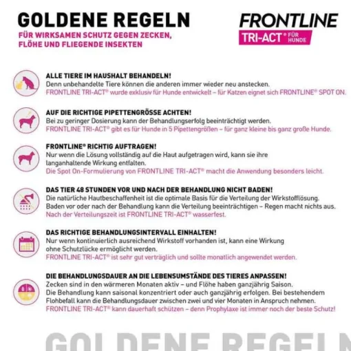 FRONTLINE TRI-ACT® gegen Zecke, Floh und fliegende Insekten bei Hunden (20-40kg), 3 St