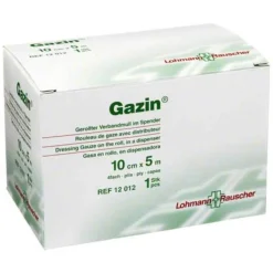 Gazin Verbandmull 10cmx5m 4fach gerollt, 1 St