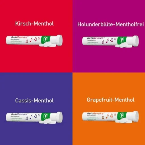 GeloRevoice Halstabletten Kirsch-Menthol bei Heiserkeit & Stimmverlust, 20 St