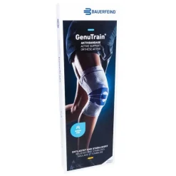 Genutrain Kniebandage mit Silikonhaftrand Gr. 3 titan, 1 St