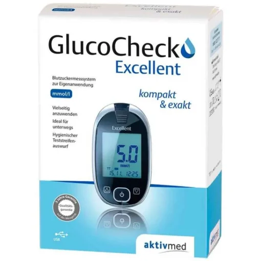 Gluco Check Excellent Blutzuckermess Set mmol / l, 1 St