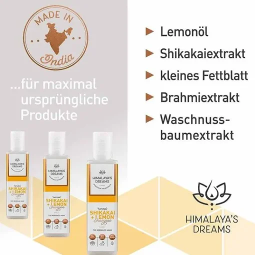 Himalayas Dreams Ayurveda Shampoo Shikakai & Lemon, 200 ml