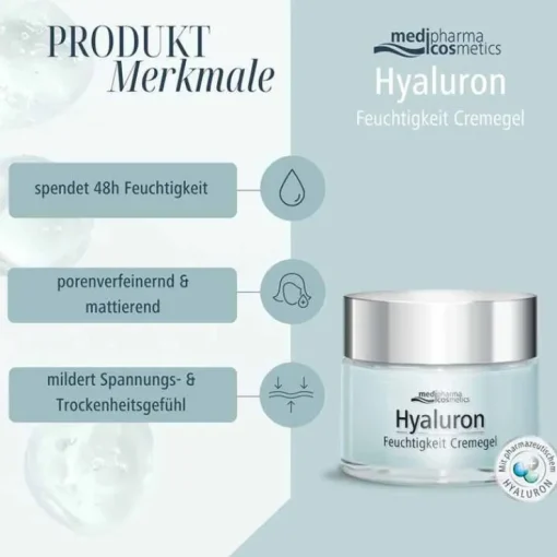 Hyaluron 48h Feuchtigkeit Cremegel, 50 ml