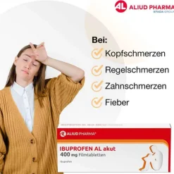 IBUPROFEN AL akut 400 mg Filmtabletten, 50 St