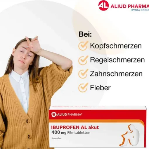 IBUPROFEN AL akut 400 mg Filmtabletten, 50 St