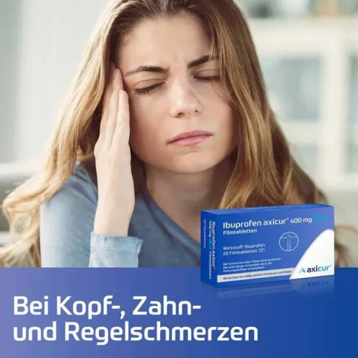 Ibuprofen axicur® 400 mg akut Filmtabletten, 10 St