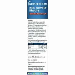 Klosterfrau heiße Acerola-Kirsche zuckerfrei Granulat , 12 St