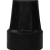 Krückenkapsel 18 / 19mm schwarz Stahleinl.Unter.St., 1 St